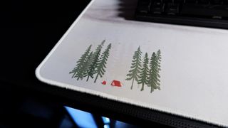 The best mouse pads used on a black desk with lighting enabled, if applicable.