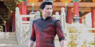 Simu Liu as Shang Chi in costume in Legend of the Ten Rings