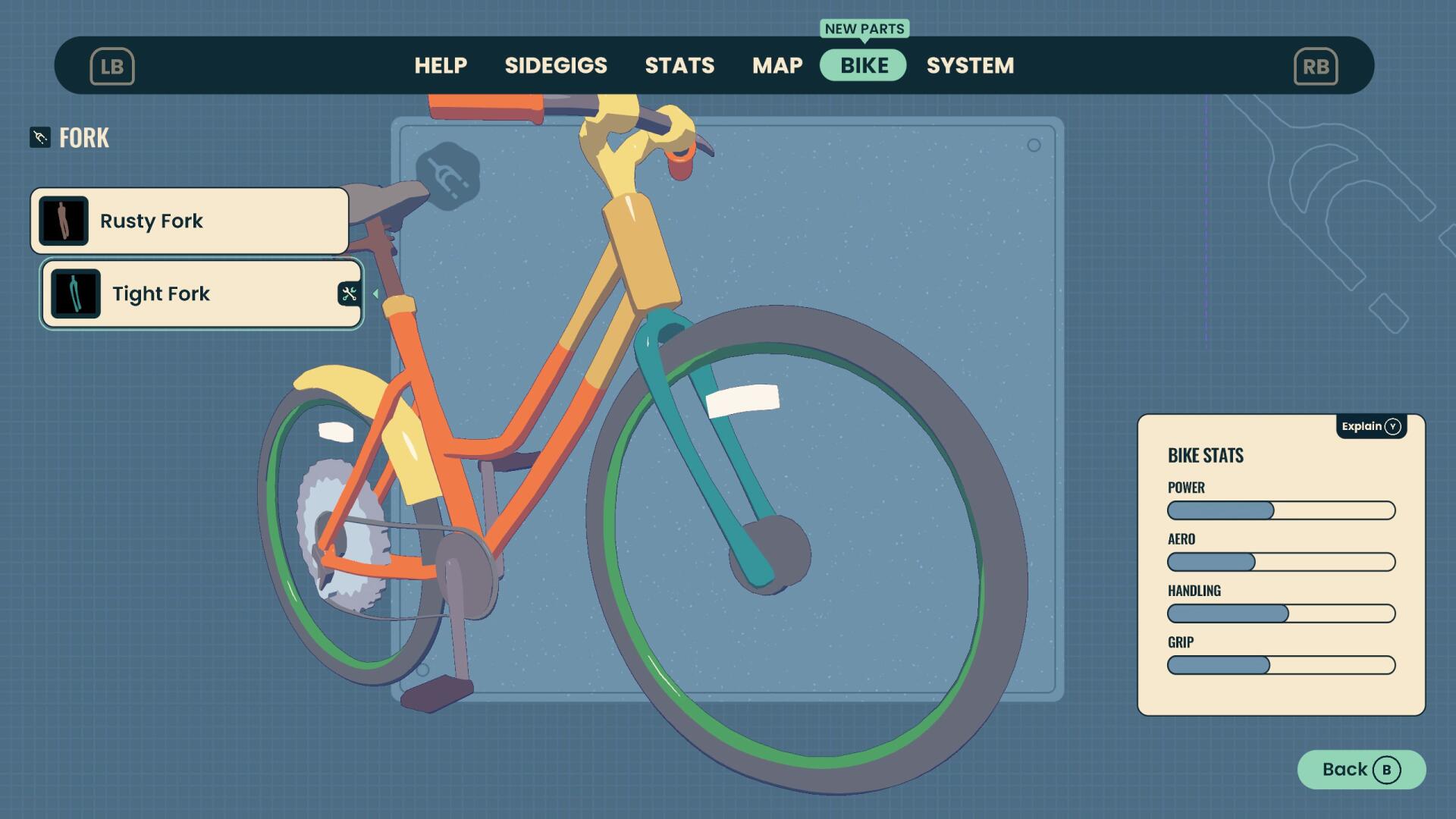 Customizing your bike in Wheel World