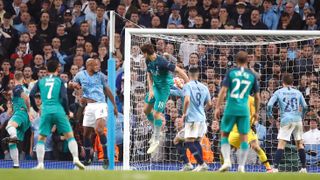 Llorente makes it 4-3 on the night and puts Spurs back ahead on the away goals rule. The Turkish referee is satisfied that the Spaniard did not use his hand to turn the ball in