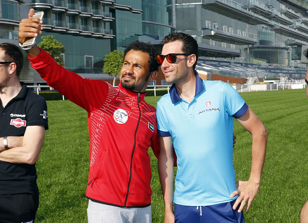 A selfie with Vincenzo Nibali
