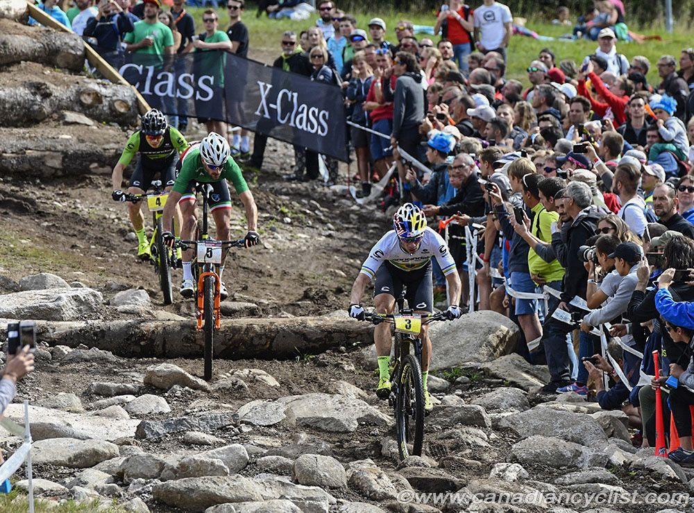 Henrique Avancini (Cannondale Factory Racing XC), Gerhard Kerschbaumer (Torpado Gabogas), Maxime Marotte (Cannondale Factory Racing XC)