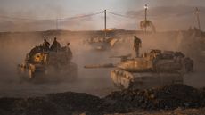 GAZA BORDER, ISRAEL - AUGUST 18: IDF soldiers prepare tanks on August 18, 2025 near the Gaza Strip's northern borders, Israel. On Monday it was reported that Hamas has agreed to the most recent ceasefire and hostage release proposal with Israel. Meanwhile, Israel has continued carrying out strikes in Gaza as part of Prime Minister Benjamin Netanyahu's plan to expand the IDF offensive to fully occupy the enclave. The move has been met with widespread condemnation by the international community, as well as hostage families, who say the operation will further endanger the 20 or hostages still believed to be held alive by Hamas in Gaza, as well as one million Palestinians in Gaza City, who are already facing displacement and an acute hunger crisis.