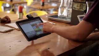 toast pos touchscreen in a restaurant