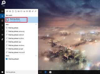 Cortana find my phone
