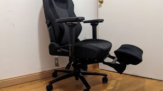 Secretlab's recliner add-on folded out from the side