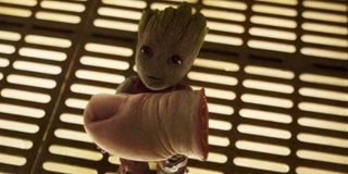 Baby Groot and the toe