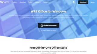 WPS Office Free website screenshot