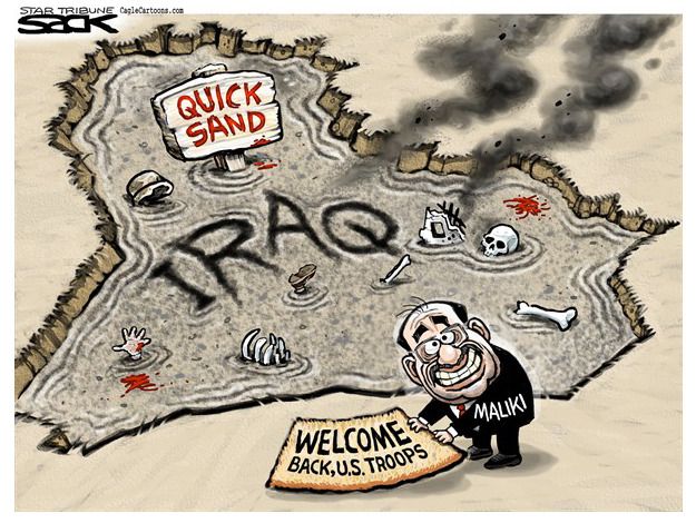 Political cartoon Maliki Iraq