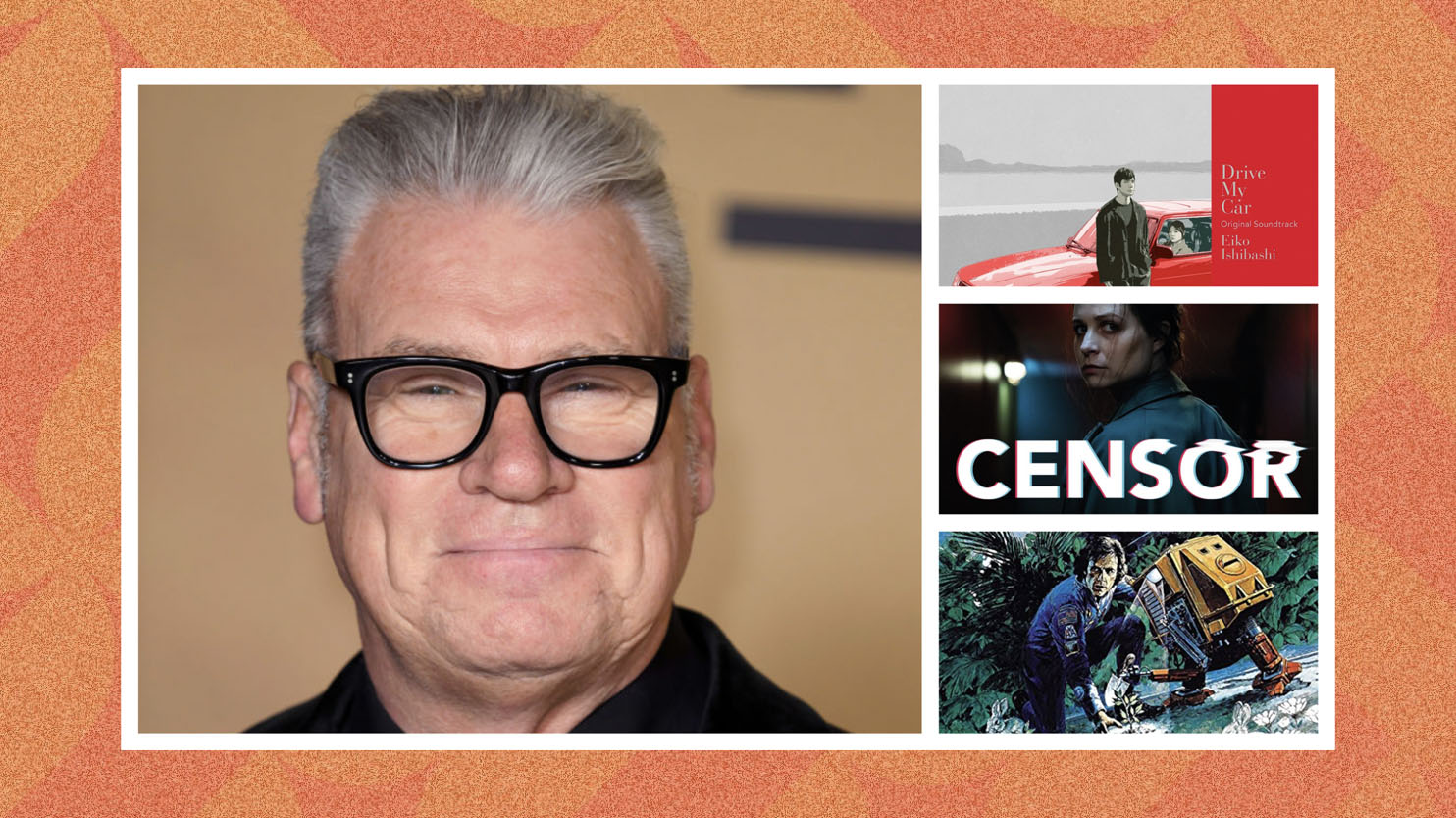 An image of Mark Kermode and various movie soundracks.
