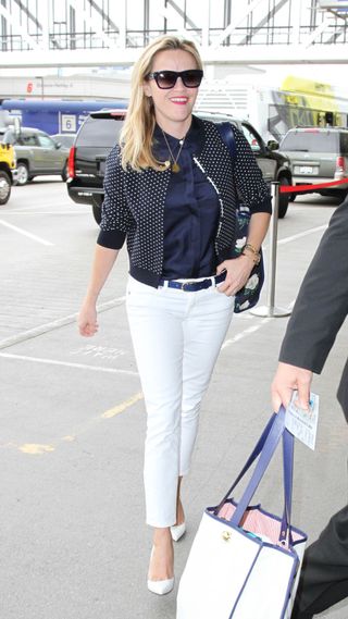 Reese Witherspoon is seen at LAX on June 03, 2015 in Los Angeles, California