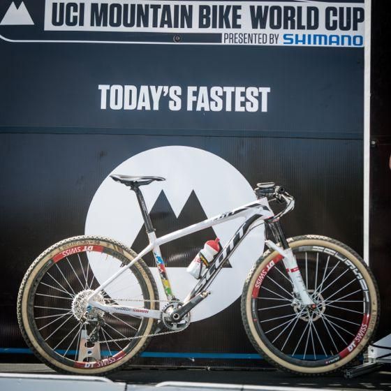 The winning bike of Nino Schurter (Scott-Swisspower)