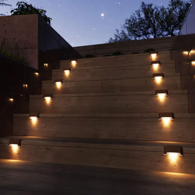 exterior stair lights