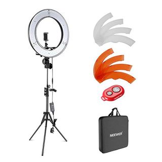 Product shot of Neewer Camera Photo Video Lighting Kit, one of the best ring lights