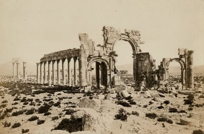 Arch of Palmyra in Syria ca. 1880.