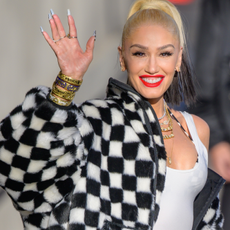Gwen Stefani is seen at "Jimmy Kimmel Live" on March 24, 2022 in Los Angeles, California