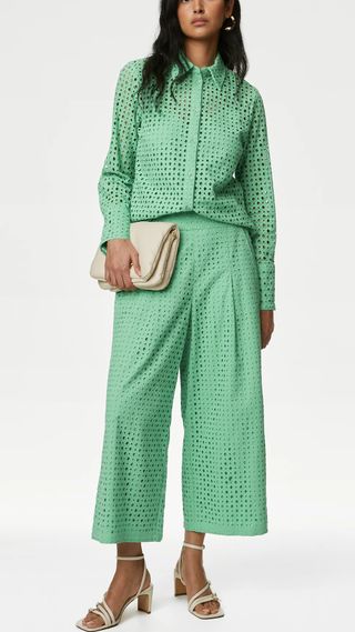 M&S broderie two piece