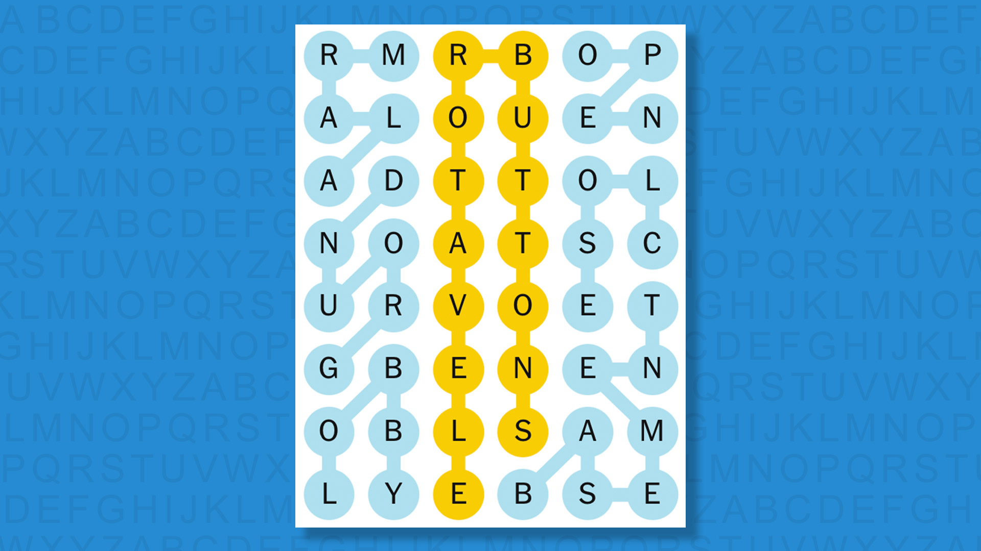 NYT Strands answers for game 591 on a blue background