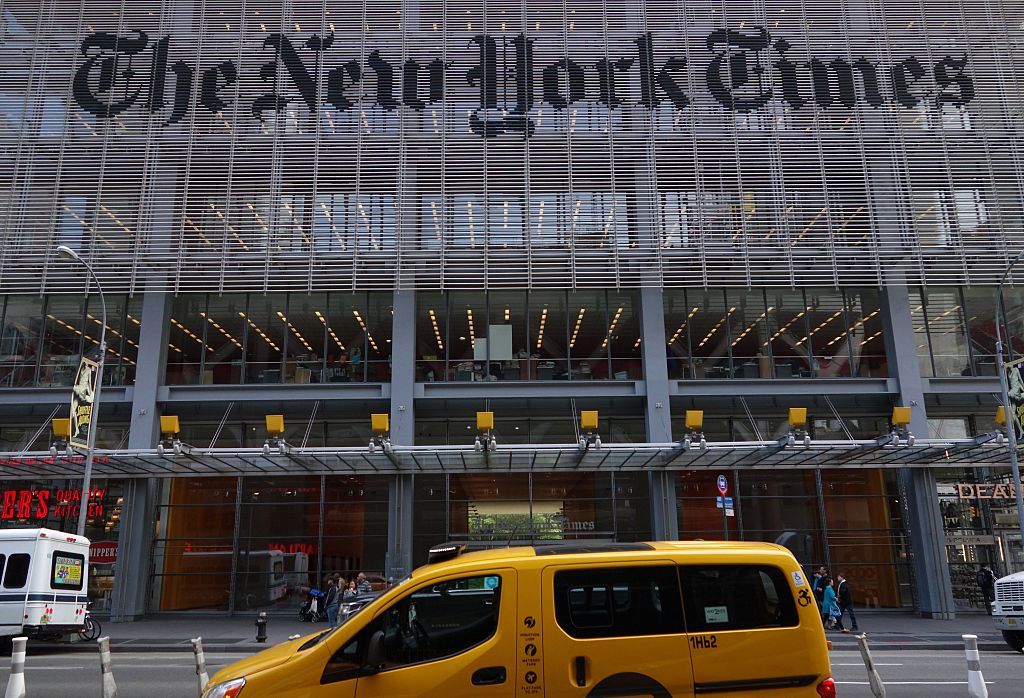 The New York Times building.