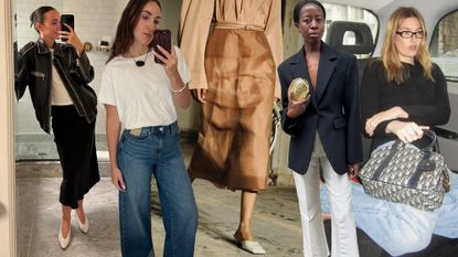 A collage of influencer, editor, and runway imagery highlighting new fall 2024 trends.