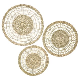 Gillstad Wall Decoration, Set of 3 - Sedge Handmade