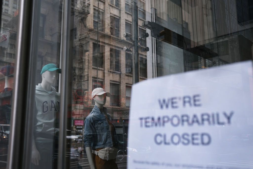 A closed store in New York City.