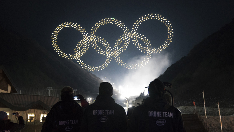 Intel's drones broke a world record at the Winter Olympics opening