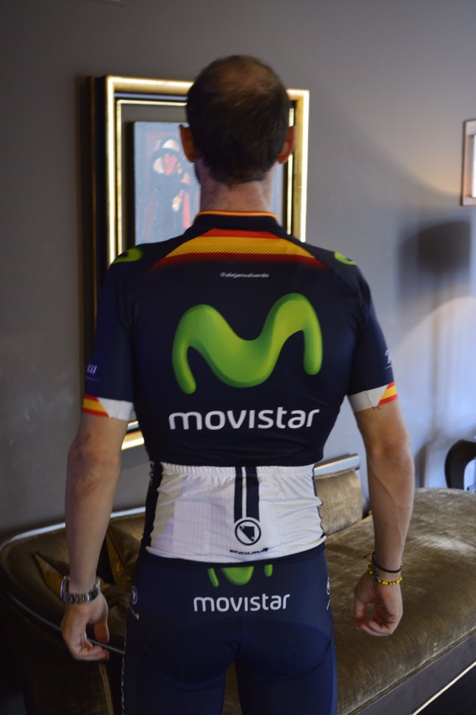 Alejandro Valverde's Spanish champion's jersey
