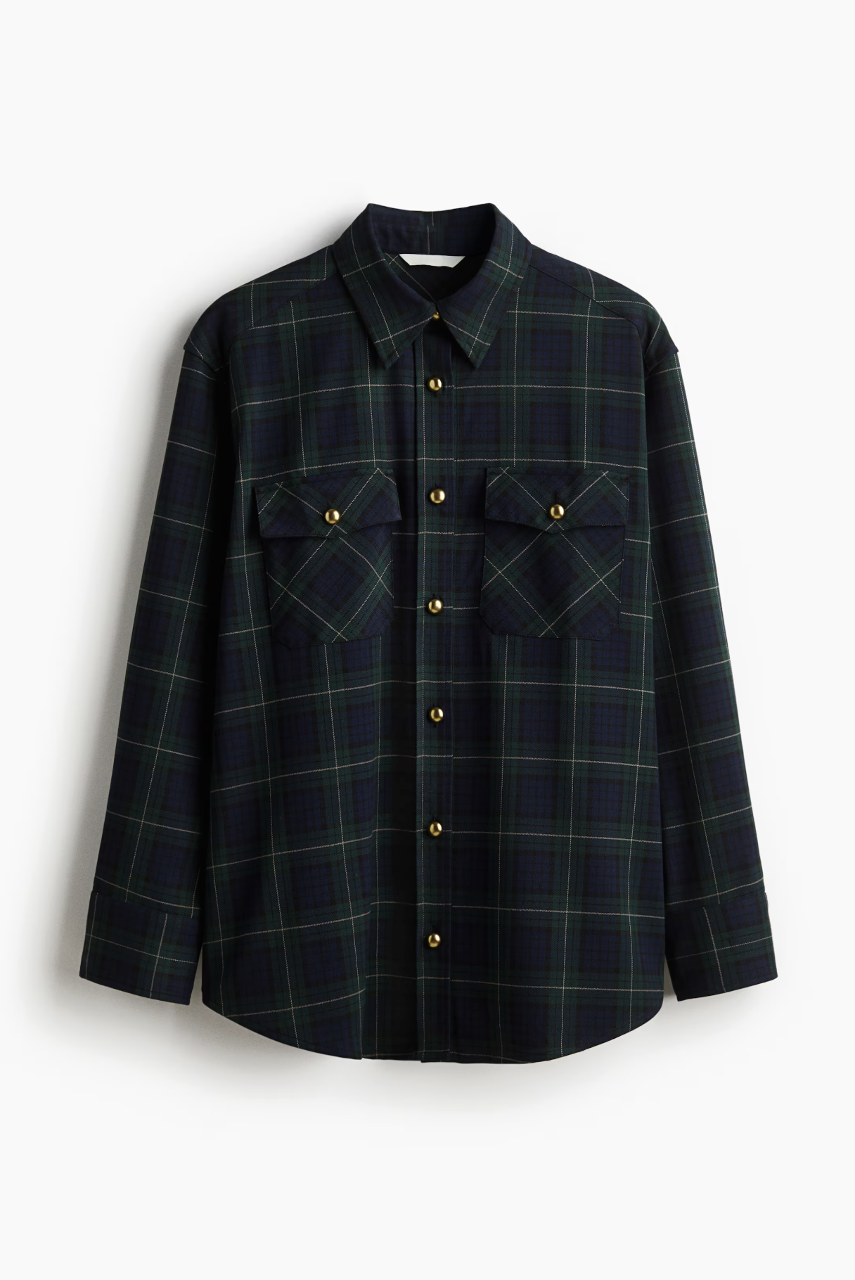 H&amp;amp;M, Oversized Flannel Shirt