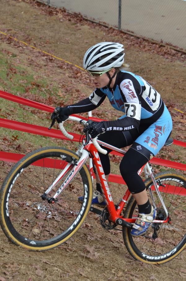 Meghan Karol (Bob's Red Mill) goes up the hill in the Elite Women's Race