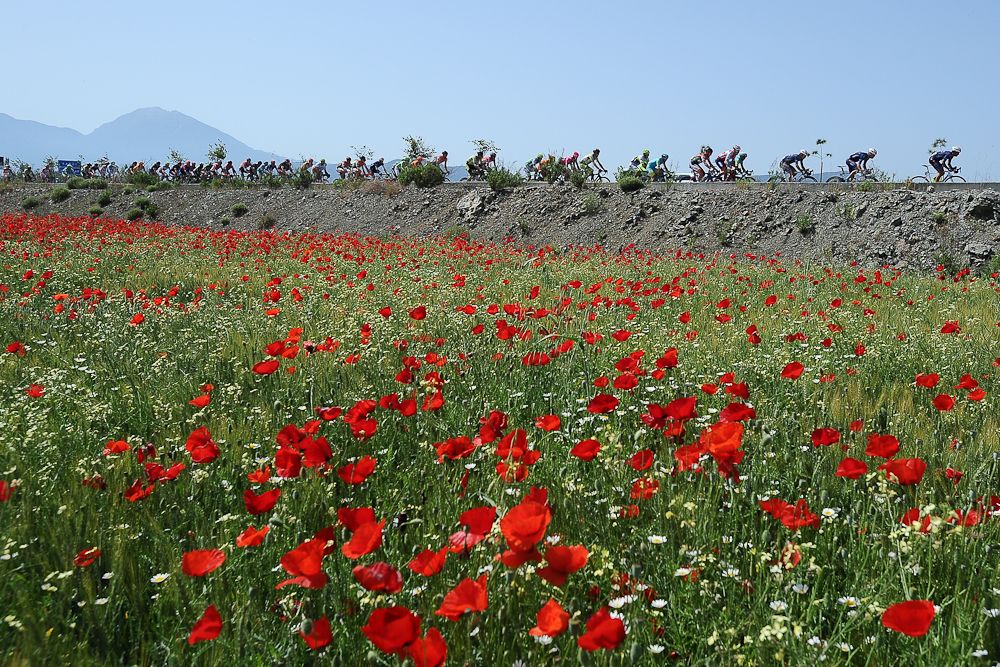 Cyclists compete during Stage 7 of the 2016 Tour of Turkey