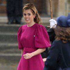 Princess Beatrice attends the coronation of King Charles III