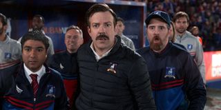 Nick Mohammed, Jason Sudeikis, and Brendan Hunt on Ted Lasso