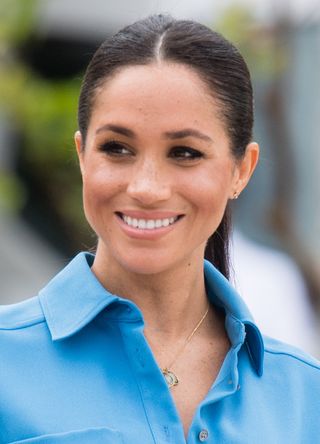 Meghan, Duchess of Sussex attends the unveiling of The Queen's Commonwealth Canopy at Tupou College on October 26, 2018 in Nuku'alofa, Tonga