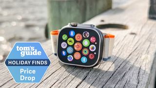 Apple Watch Ultra 2 shown on pier
