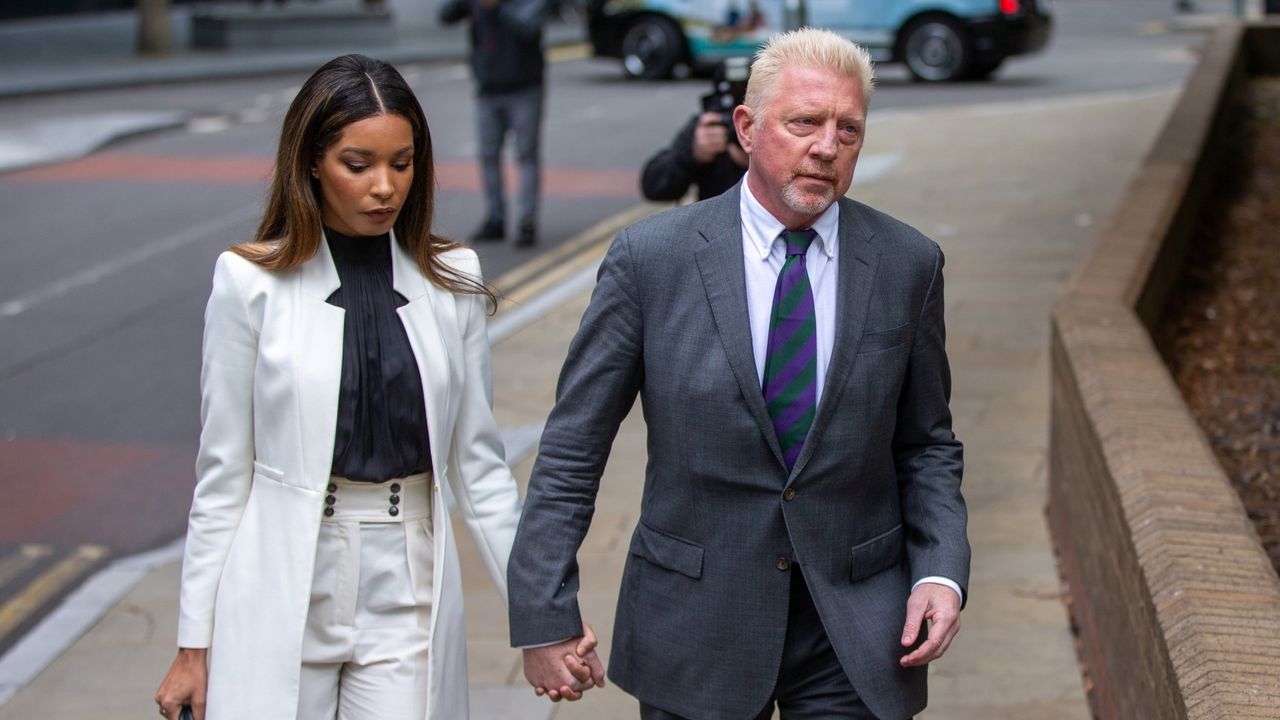 Boris Becker and his girlfriend Lilian de Carvalho Monteiro