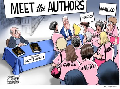 Editorial cartoon U.S. James Patterson Bill Clinton MeToo movement