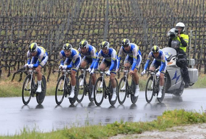 Orica GreenEdge in action.
