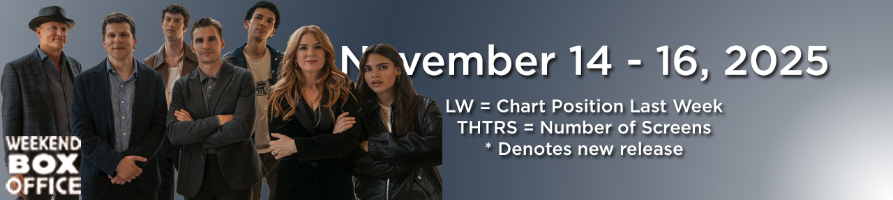 Weekend Box Office November 14-16, 2025 Now You See Me, Now You Don&#039;t