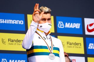 Luke Plapp (Australia) won the silver in the Under 23 time trial world championships 