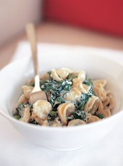 Orechiette Pasta with Peas and Spinach