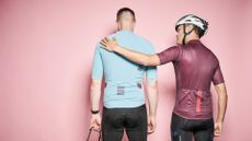 Male cyclist dealing with bereavement