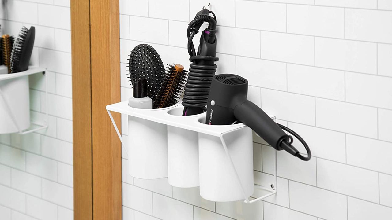 Jackcube Wall Canister Hair Dryer Holder