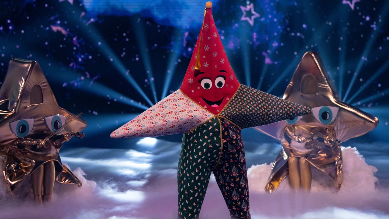 Star on stage in The Masked Singer Christmas special 2024