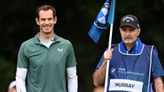 Andy Murray and his caddie at the BMW Championship Celebrity Pro-Am