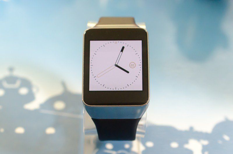 The Aviator watch face has a sweep second hand and date bubble