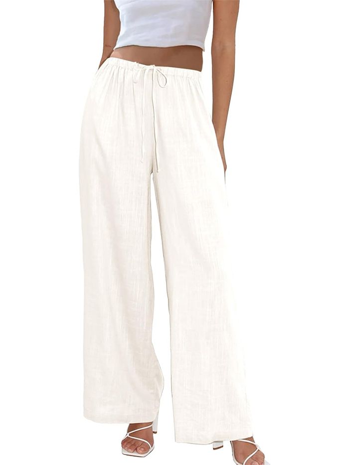 Duyang, Cotton & Linen Wide-Leg Pants