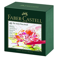Faber-Castell Pitt Artist Pen Gift Box of 48 Colours: