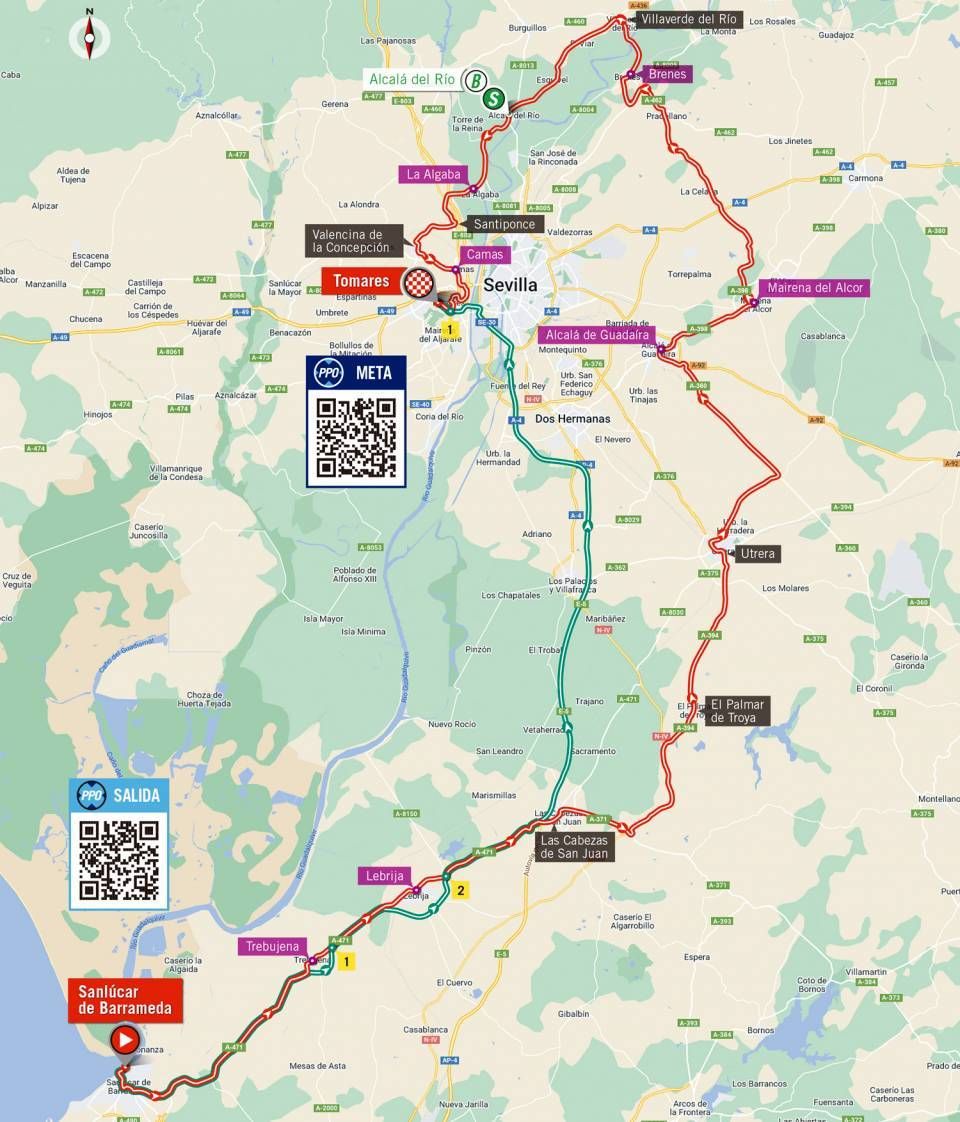 Maps and profiles of the 2022 Vuelta a Espana stages