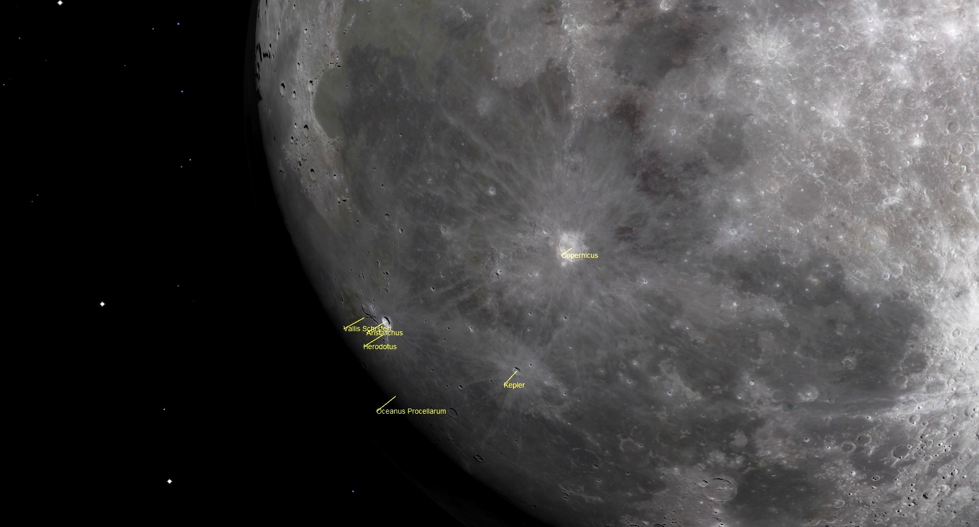 A map of the night sky.